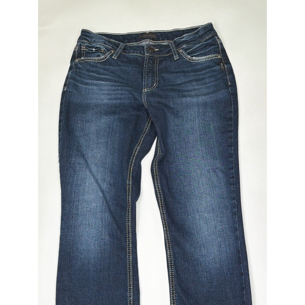 Silver Jeans Co Mens Straight Leg Dark Wash Denim Jeans‎ Size 28x31
